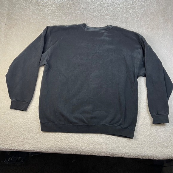 VTG Nike Sweater Men Large Black 80s Swoosh Embroidered Check Made in USA Cotton - Picture 8 of 13